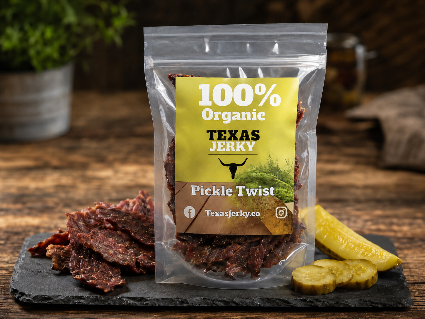 Pickle Beef Jerky 100% Organic