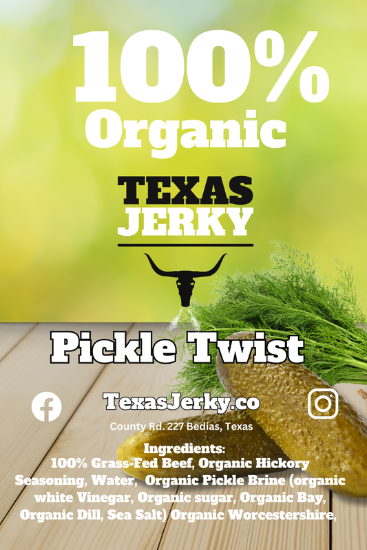 Organic pickle beef jerky