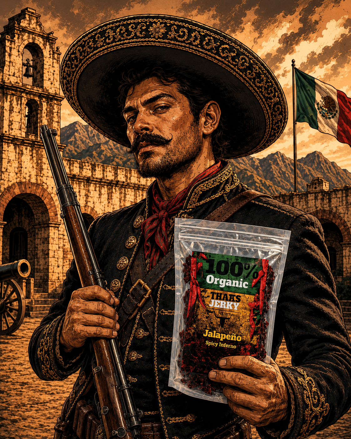 Jalapeno Beef Jerky 100% Organic