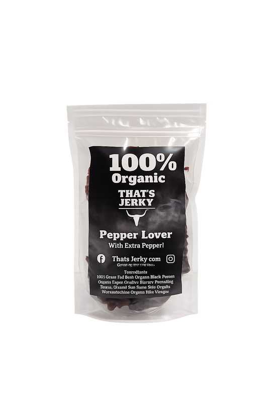 Pepper Beef Jerky 100% Organic