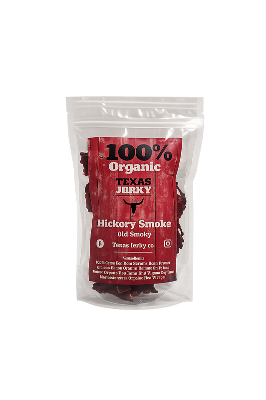 Hickory Smoke Beef Jerky 100% Organic