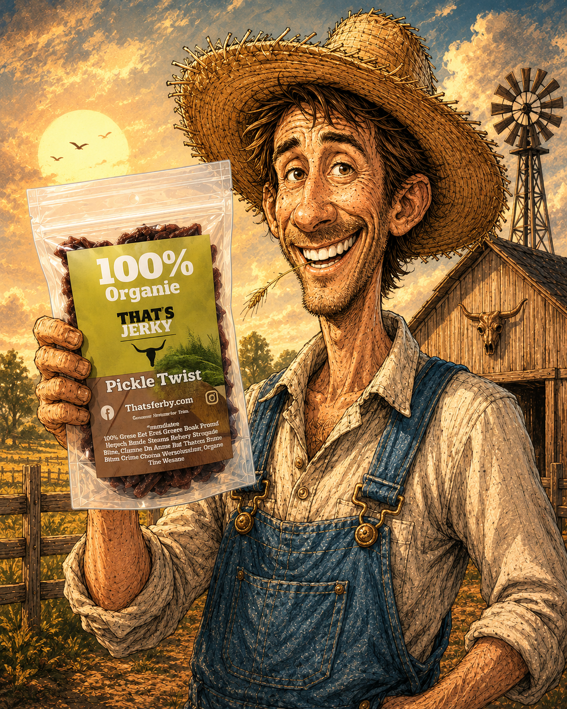 Pickle Beef Jerky 100% Organic