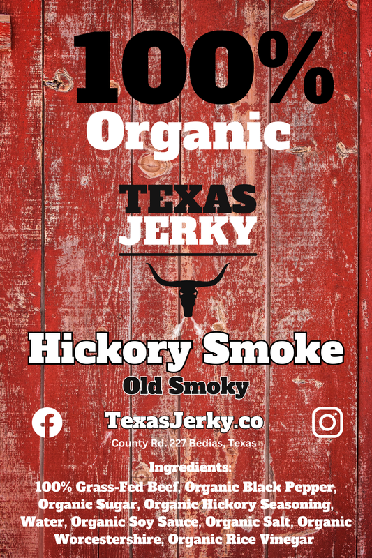 Beef jerky Organic hickory smoke